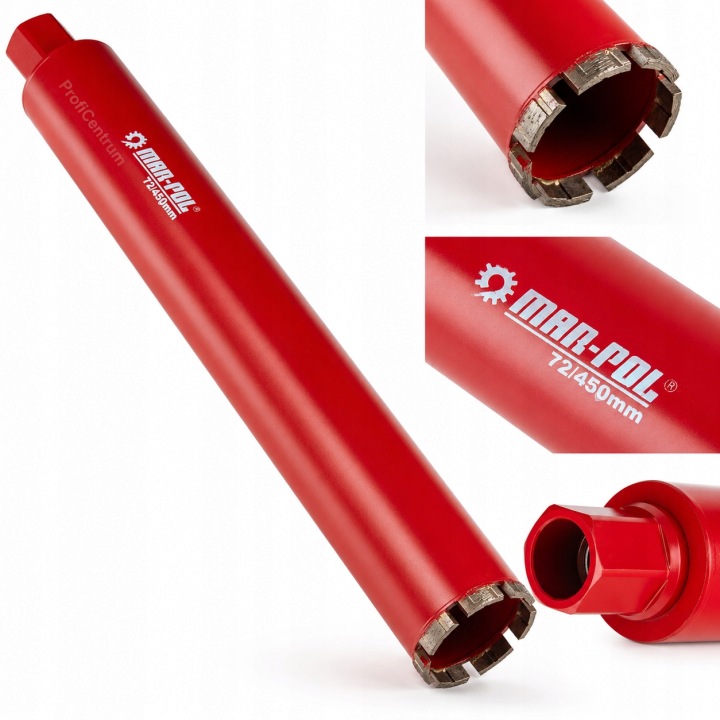 Korunkový Vrták Vrták Korunkový Diamantový Do Betonu 72 × 450 MM Mar-pol