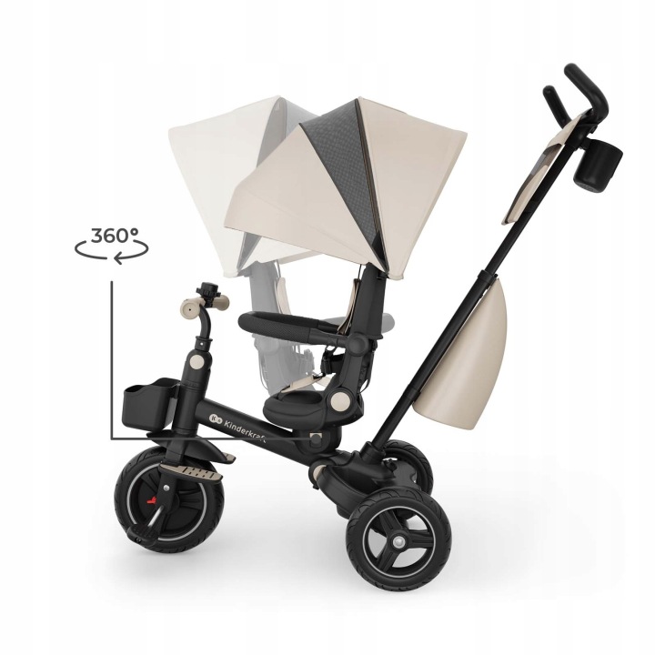 Kinderkraft Spinstep 2 Plus Велосипед Триколісний 6 в 1 Велосипед Дитячий | Бежевий — фото 3