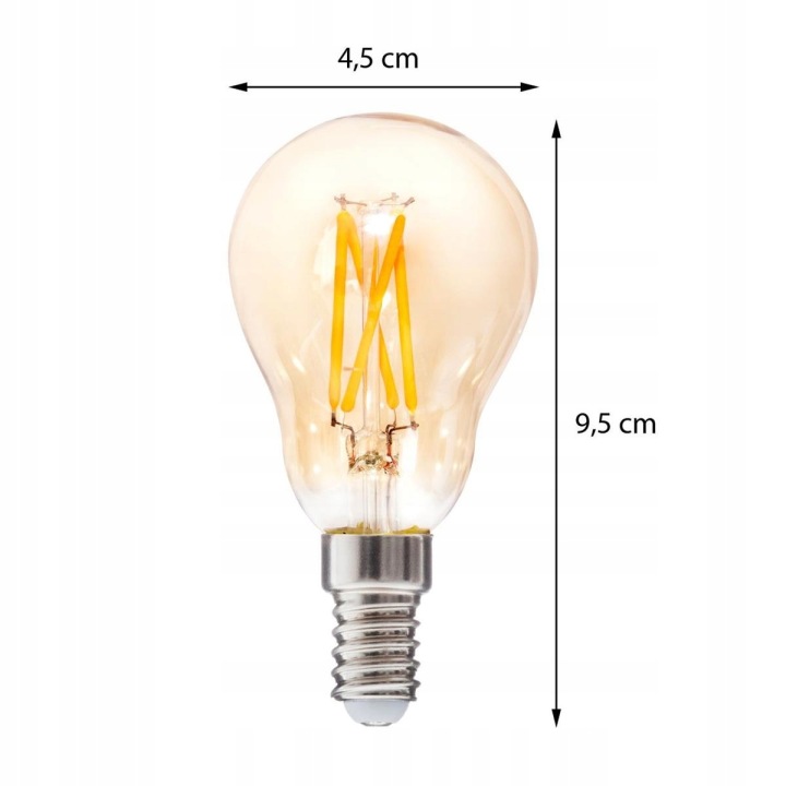 Żarówka dekoracyjna E14 2W FILAMENT ciepła VINTAGE Marka Atmosphera