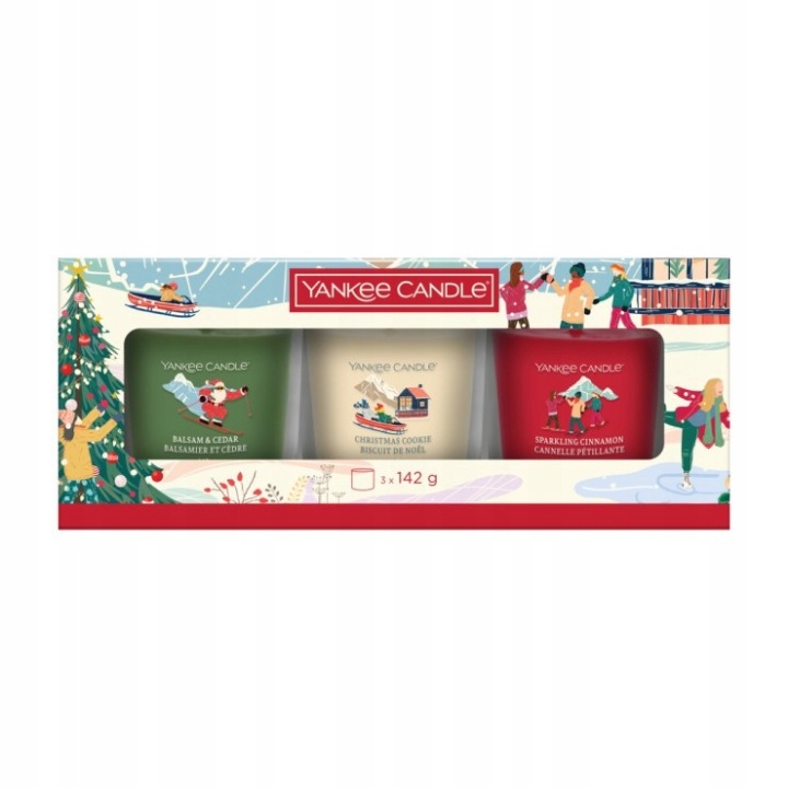 Yankee Candle Apres Ski Vánoční Sada 3 Svíček ve Sklenicích