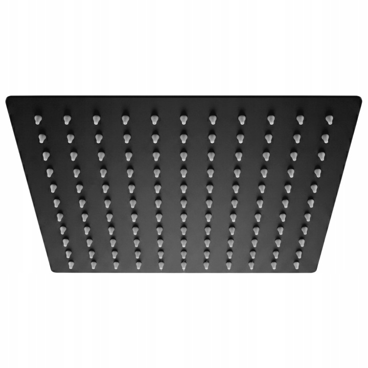 Deszczownica kwadratowa Rea JS-P015B czarna 25 cm