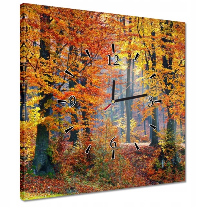 Hodiny 40x40 Zlatý podzim