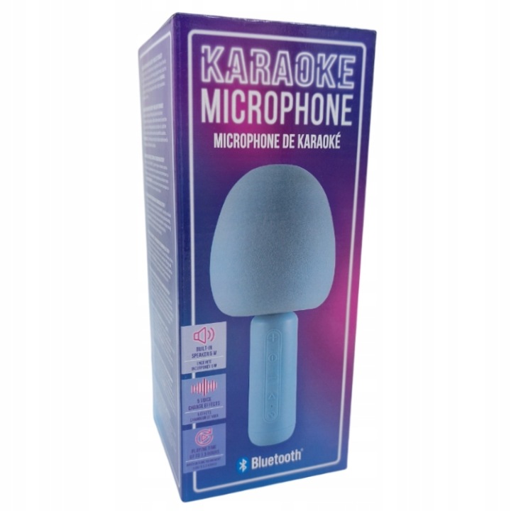 Мікрофон караоке з Bluetooth зі звуковими ефектами Синій