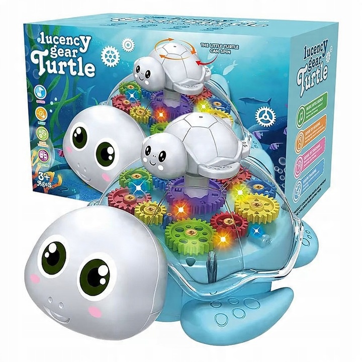 TURTLE GLOWING WITH SOUND RIDING INTERACTIVE COLORFUL TURTLE FOR CHILDREN