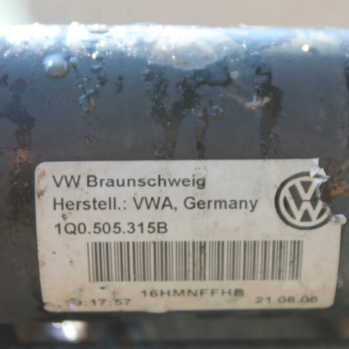 VW EOS REAR SUSPENSION (1F7, 1F8) 1Q0505315B 24261867 2.0L 103kw 2008 9