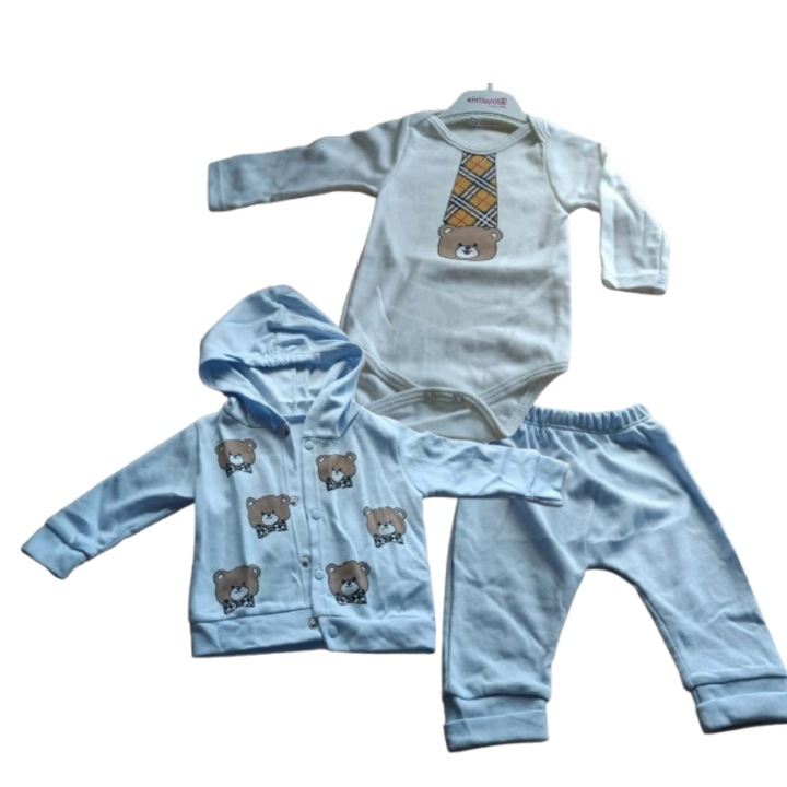 Komplet dres niemowlęcy bluza body spodnie — zdjęcie 2
