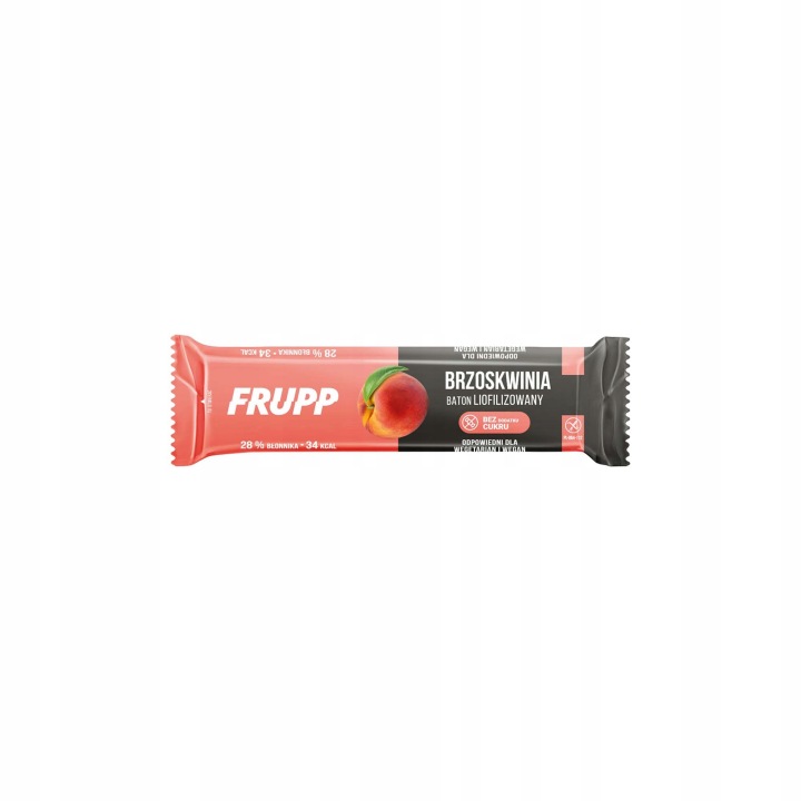 Батончик ліофілізований сушені фрукти Персик FRUPP здорова перекуска 10 г