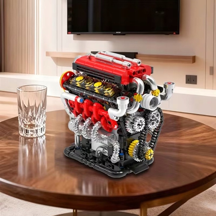 V8 іграшка для будівництва двигуна, 538 набір V8 іграшка для будівництва блоків — фото 4