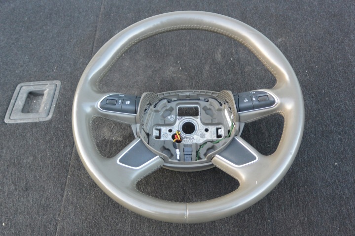 volante MULTIFUNKCYJNA beige GRZANIE bello AUDI A6 C6 Q7 4L LIFT