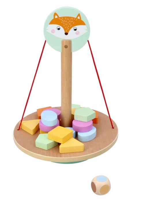 Логічна на спритність дітей гра для дитини балансувальна з лисицею AdamToys — фото 8