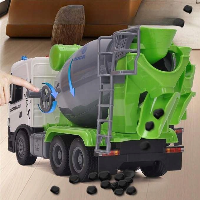 Іграшка Бетономішалка Scania Машина будівельна — фото 2