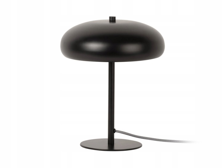 Stolní Lampa Černá Kovová Houba E14 Do Obývacího Pokoje Ložnice Ø 25 cm
