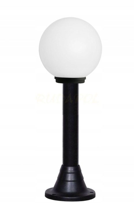 Zahradní lampa Rosa E27 85 cm, bílé stínidlo Fi200 G84,5, venkovní lampa