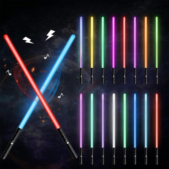 Меч світловий світний зі звук STAR WARS іграшковий RGB 14 кол. метал меч — фото 3