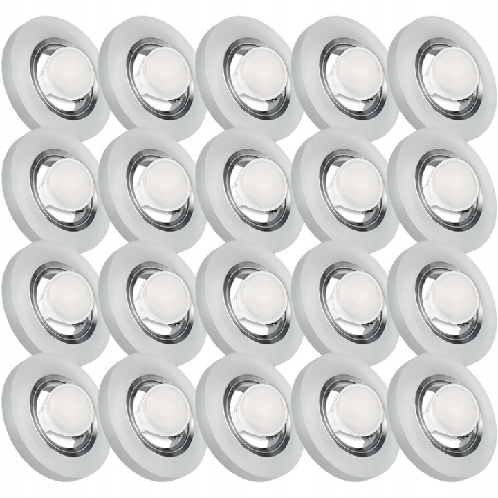 20X Skleněná Zapuštěná Lampička Velmi Silné Sklo 10W Led Žárovka
