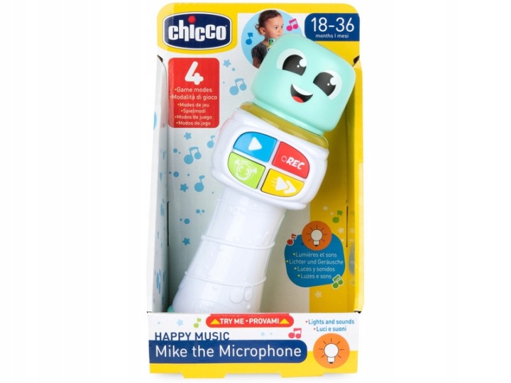 Іграшка мікрофон CHICCO Mike Happy Музика 00012121000000
