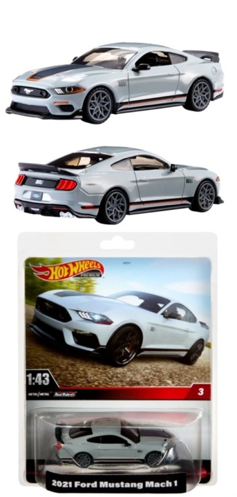 Hot Wheels Преміум 2021 Ford Mustang Mach 1 Великий 1:43 Номер 3 — фото 7