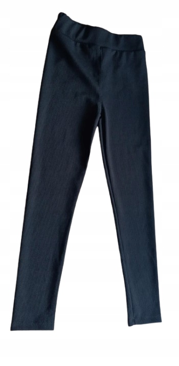 Legginsy prążkowane dziewczęce cienkie — zdjęcie 2