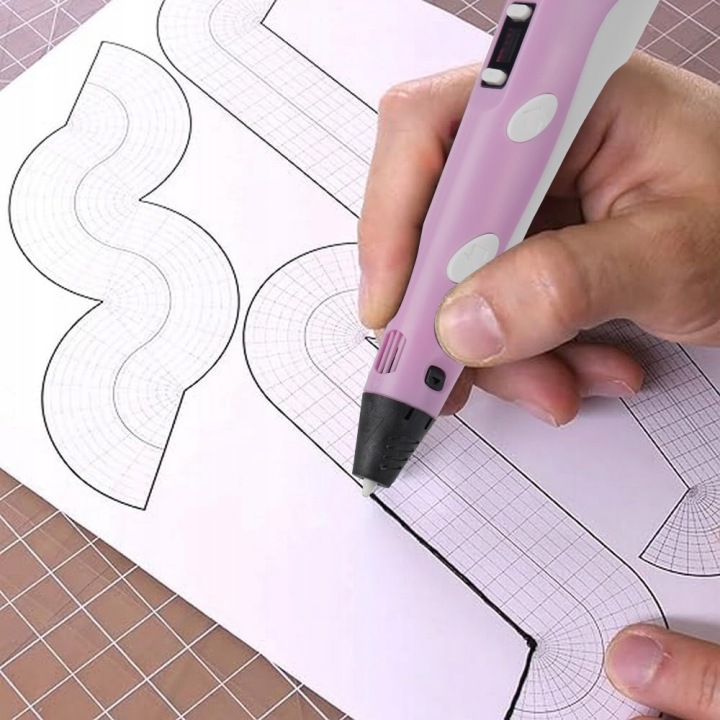 Ручка 3D принтер DIY ручка для дітей 12 кольори вкладиші PLA кольорового — фото 7