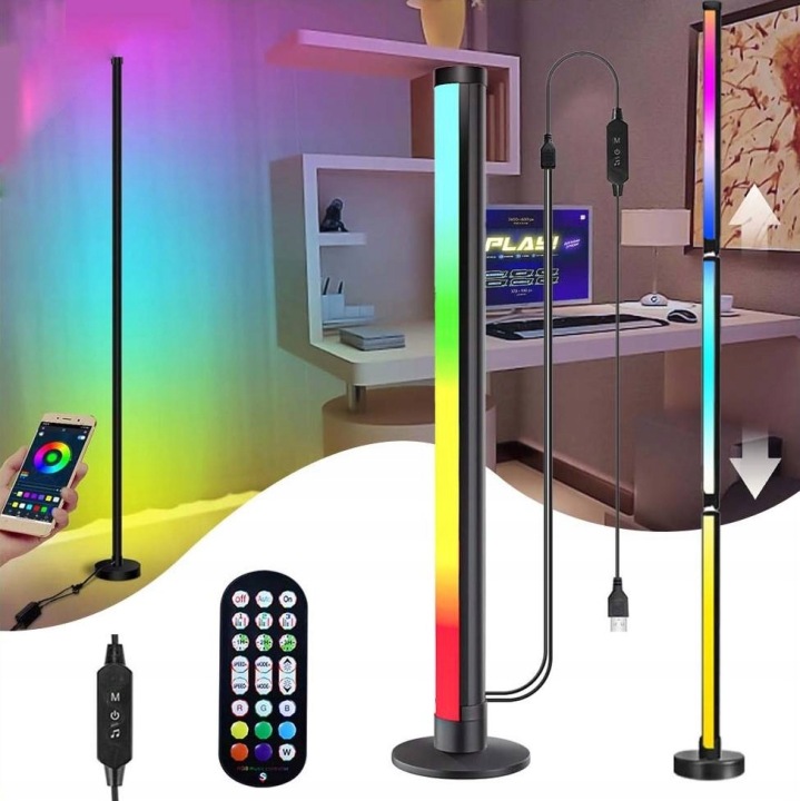 Stojací Led Lampa Rgb Je Vhodná Pro Párty Dekorace O Velikosti 120 CM