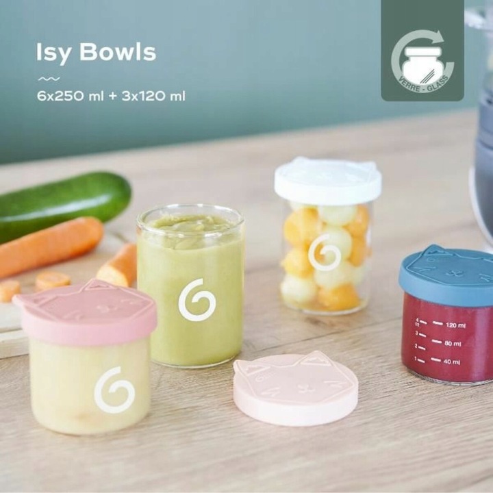 Скляні контейнери для дітей BABYMOOV ISY BOWLS 6x250 мл — фото 11