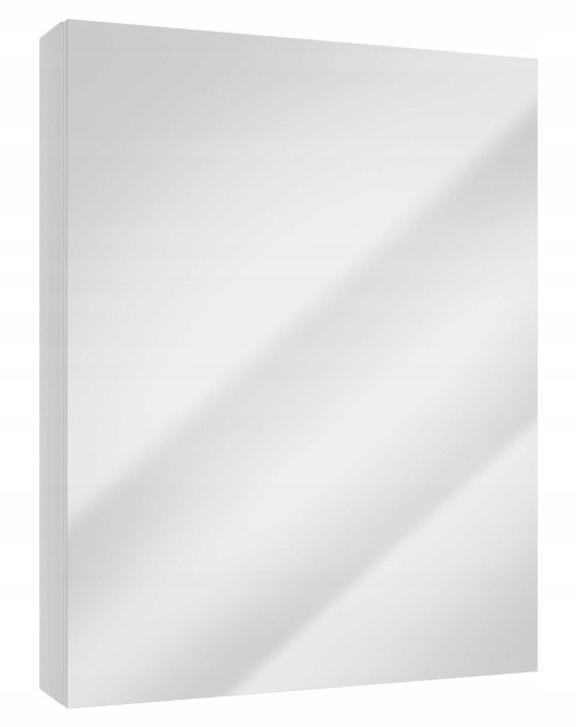 Koupelnová skříňka Se Zrcadlem závěsná Do Koupelny 76x60 cm bílá 3 police