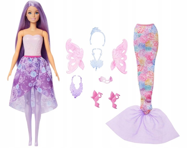 BARBIE фентезі лялька русалка фея 10 стилізації одяг аксесуари JCP74