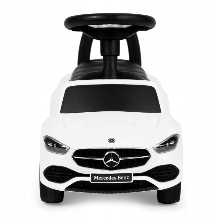 Каталка машинка Mercedes C CLASS інтерактивне кермо звуки білий — фото 5