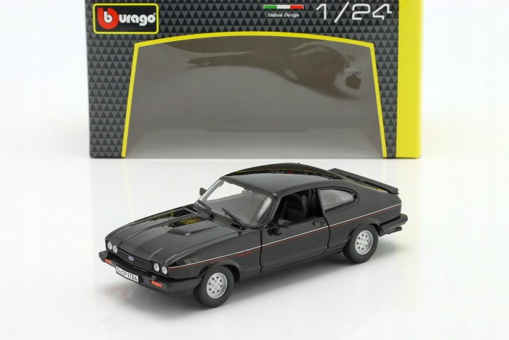 Ford capri 1600 gt чорний 1:24 bburago — фото 7