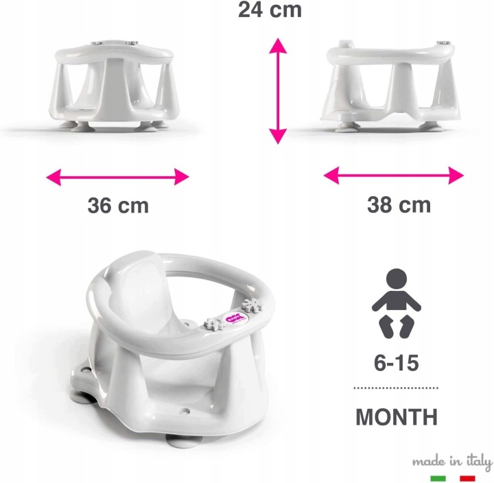 Крісло для купання Flipper Evolution для ванни 6-15 місяців бежевий OKBaby — фото 6