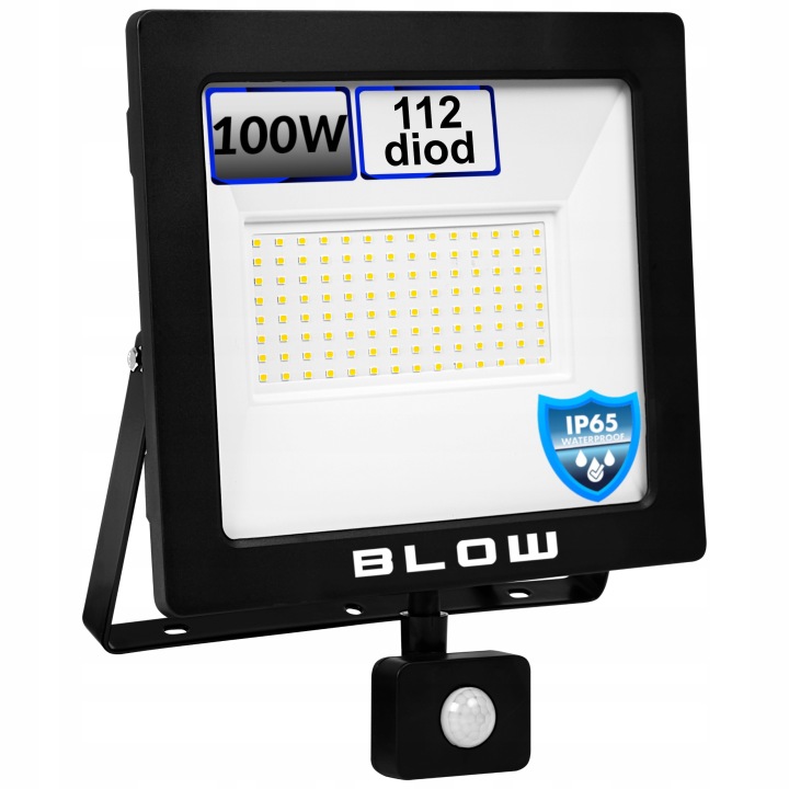 Led Halogenový Reflektor Světlometr Senzor Pohybu Soumraku IP65 100W
