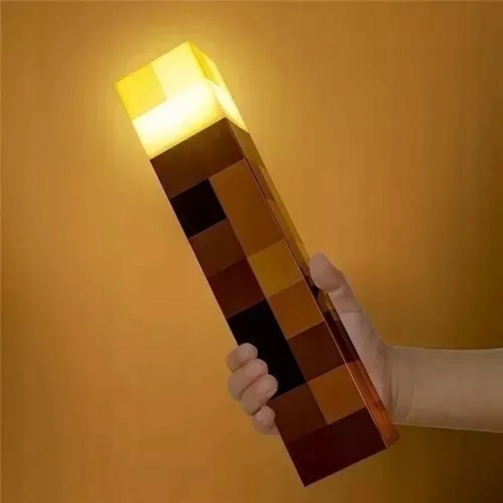 Нічник LED на стіну для дітей для MINECRAFT смолоскип декор приміщень — фото 4