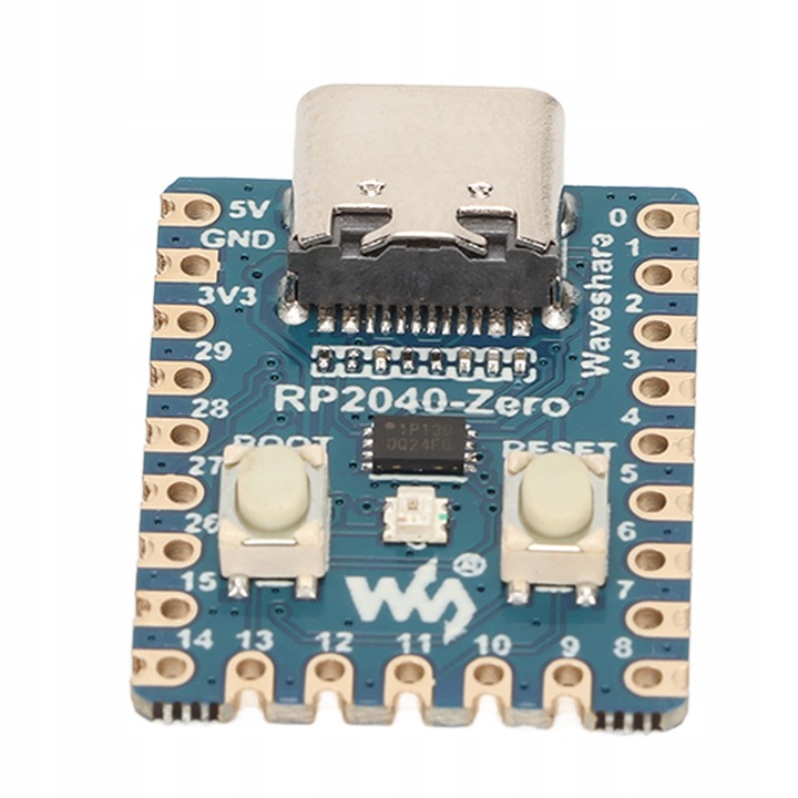 PŁYTKA ROZWOJOWA Z MIKROKONTROLEREM RASPBERRY PI PICO MINI RP2040-ZERO