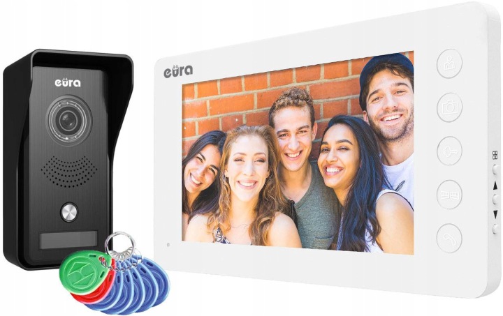 Videodomofon Eura VDP-76A3 bílý, monitor
