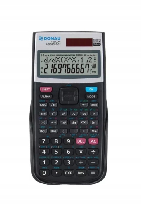 Калькулятор Науковий Donau Tech 401 Функцій 164x84x19 мм Чорний K-DT6003-01