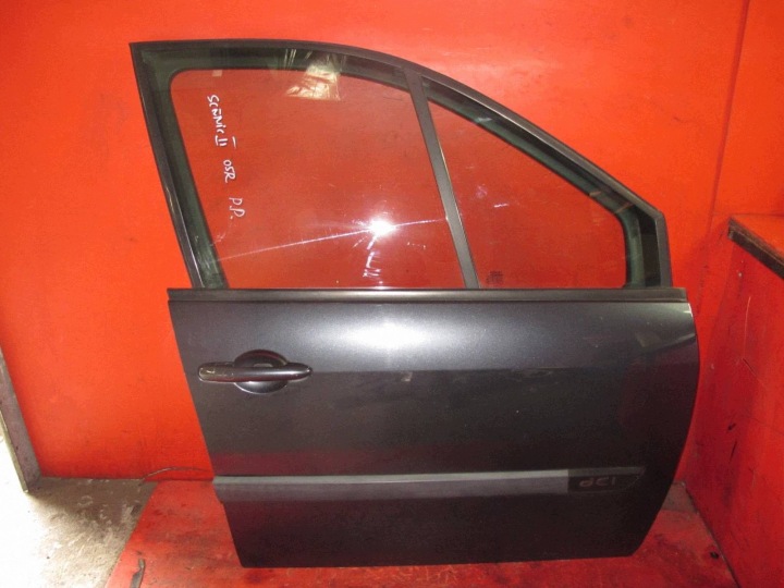 RENAULT SCENIC II 2 porta portiera destro anteriore anteriore grigio TEB66