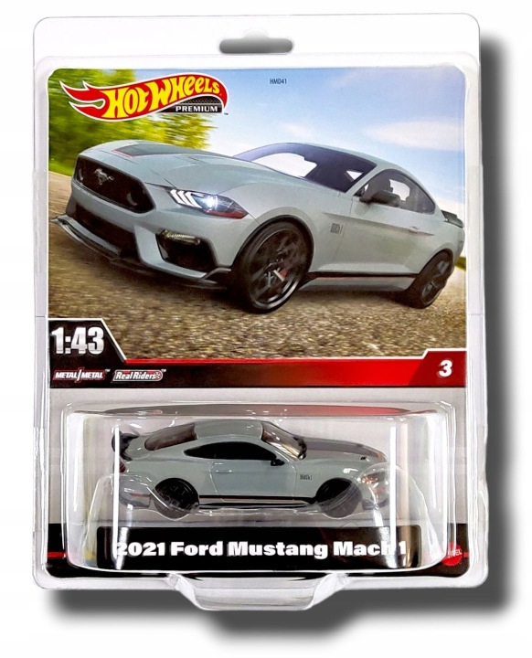 Hot Wheels Преміум 2021 Ford Mustang Mach 1 Великий 1:43 Номер 3