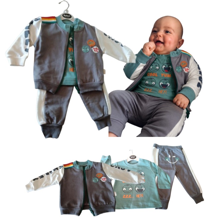 Komplet dres niemowlęcy bluza bluzka spodnie