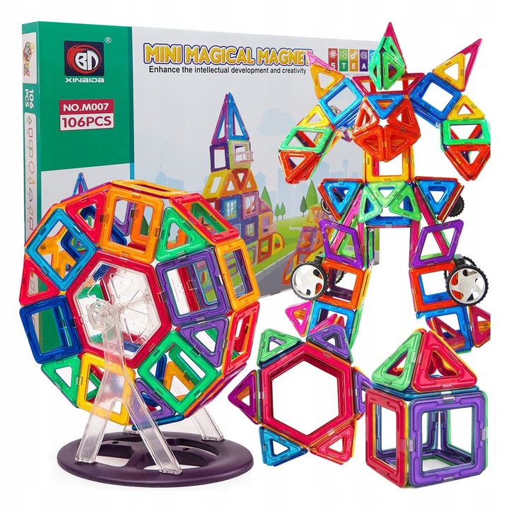 MAGNETIC BLOCKS CONSTRUCTION LARGE 3D PANELS