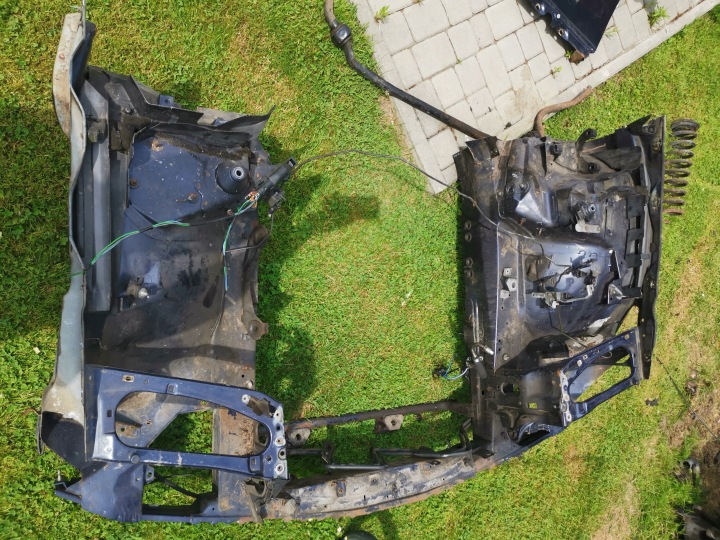 MERCEDES W140 Radhaus Längsträger Gurten vorne vorne fartuch