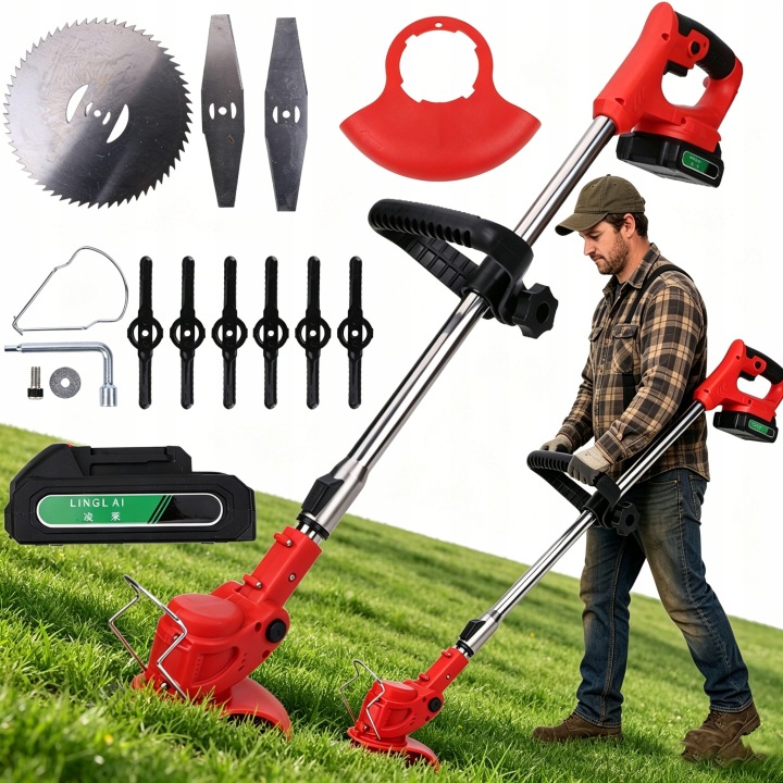 Aku Vyžínač Křovinořez 21V 2Ah 650W Sada