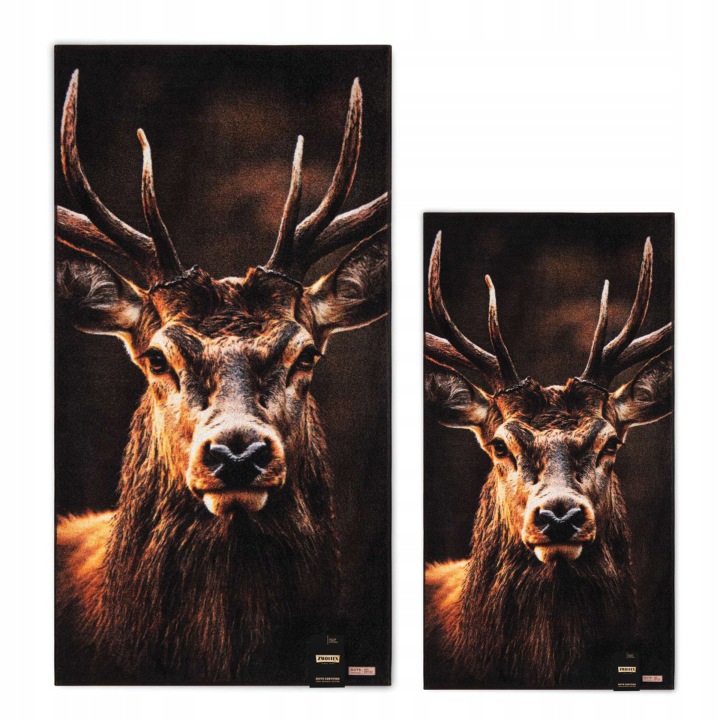 Sada loveckých ozdobných ručníků Zwoltex 50x100 cm 70x140 cm Jelen