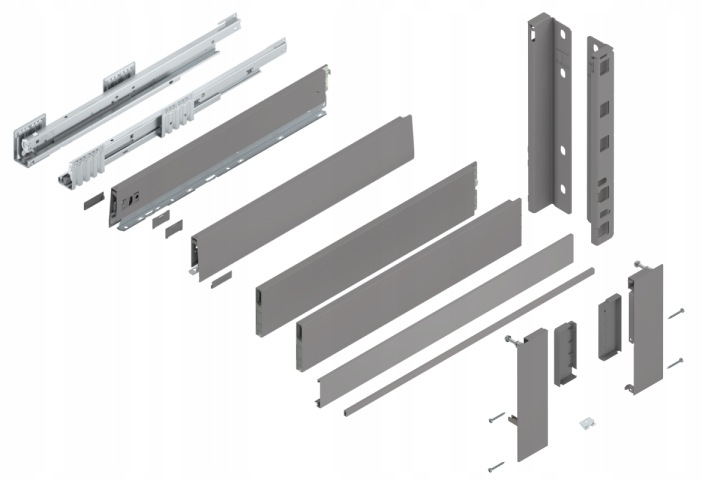 Blum Šuplík 550 zásuvka High E Interior Grey