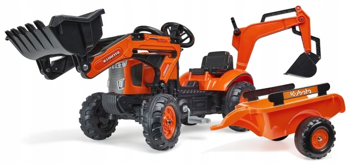 Екскаватор-навантажувач KUBOTA чорна мотика з причепом | FALK | 2065N — фото 2