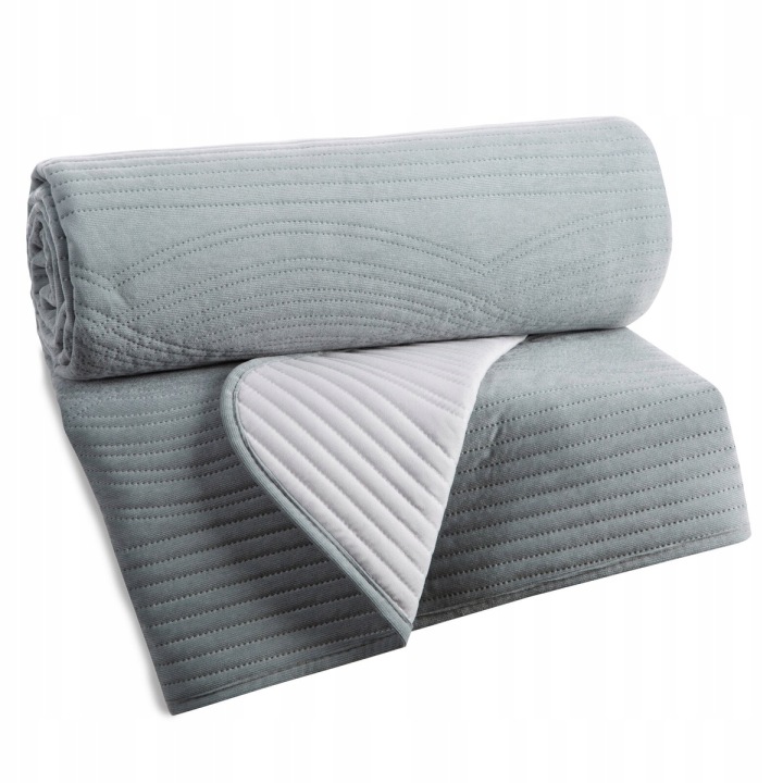 Přehoz na postel 170x210 kapa pléd Dekorativní Velvet2 Stříbrný