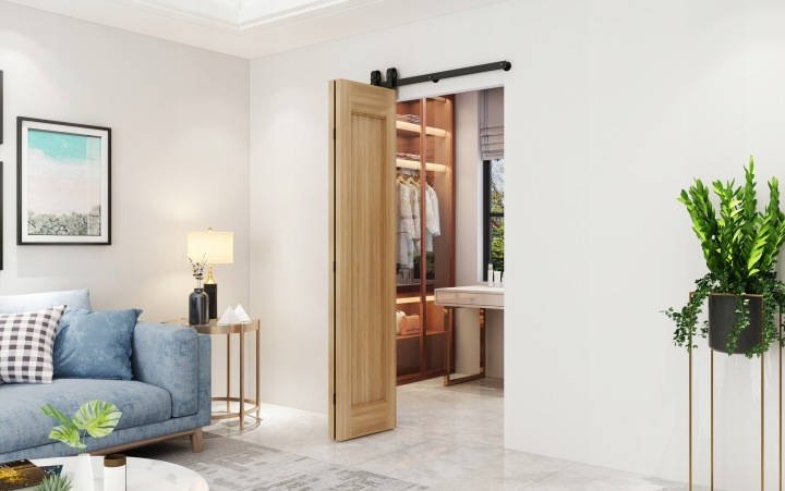 Systém pro posuvné dveře Loft Skládací Sada Bi-fold Harmonika 100 cm