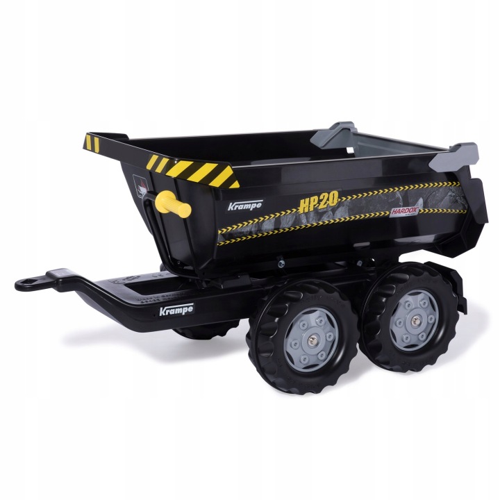PRZYCZEPA DWUOSIOWA ROLLY TOYS rollyTrailer KRAMPE HALFPIPE HP20 CZARNA
