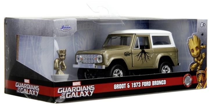 JADA Авто Ford Bronco 1973 З Фігуркою GROOT Marvel 1:32 Вартові Галактики — фото 15