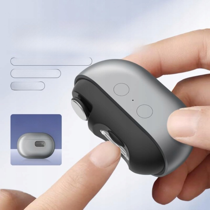 Електричні кусачки для нігтів автоматичний LED USB — фото 7
