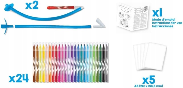 Набір художній MAPED CREATIV 24 фломастери AIR BRUSH — фото 6